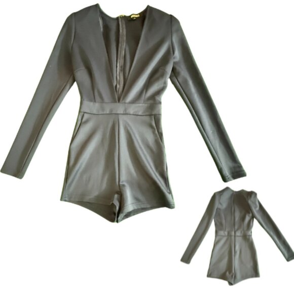 MISSGUIDED Navy Blue Romper Shorts, Women’s Size 8, Gently Worn (BB1603) - Picture 1 of 1